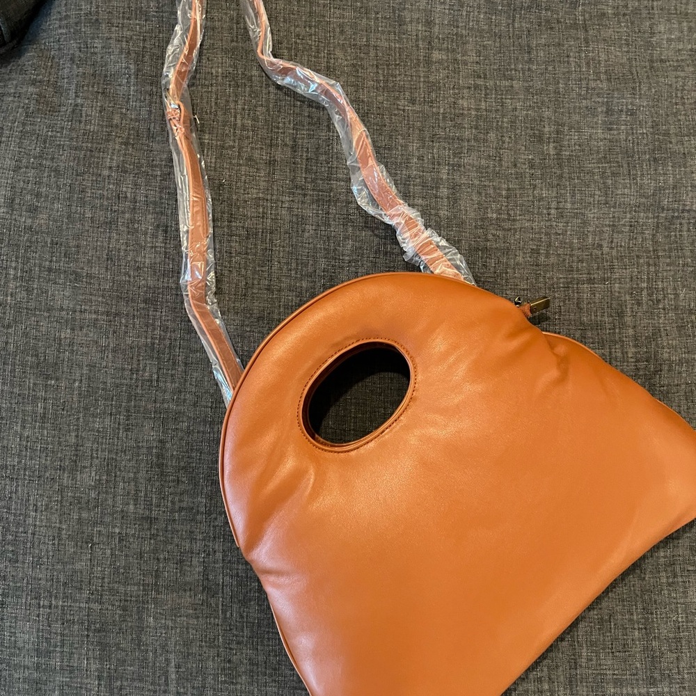 Tan Puff Women's Handbag - Picture 8 of 12